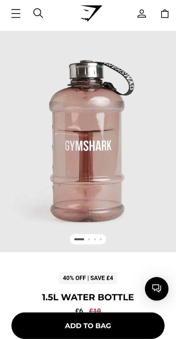 بطری آب جیم شارک 1.5 لیتر