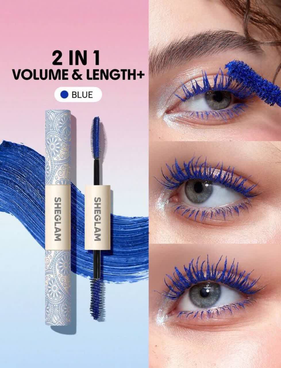 ریمل دوسر ضدآب شیگلم رنگ   Blue